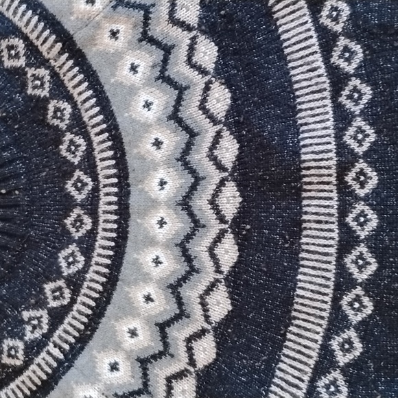 NWOT Original Weatherproof Vintage Faire Isle Crew Neck Sweater Charcoal Fleck - Picture 5 of 7